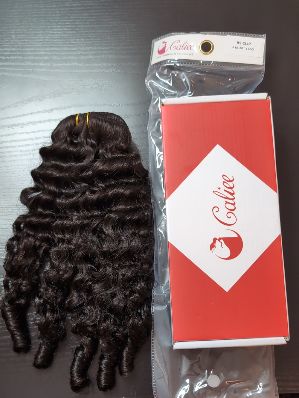 20 In 120 G Burmese Curly Clip In Hair Extensions Seven Pieces Natural Black